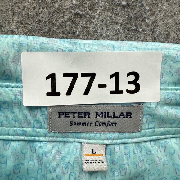 Peter Millar Light Turquoise Polo Shirt - Picture 13 of 13